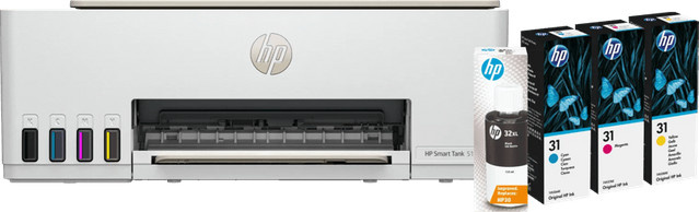 HP Smart Tank 5107 Inkjet Multifunktionsdrucker mit Wi-Fi in Weiß inklusive einem Satz Reservetinte - Bild 1