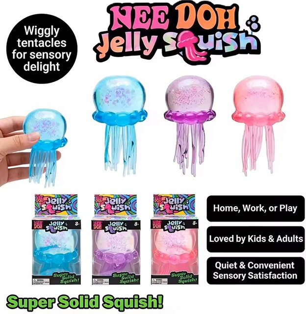 Bandai Nee Doh Quallen-Quetschspielzeug, sensorisches Wasser-Quetschspielzeug - Bild 1