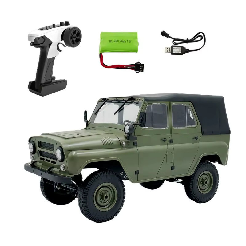 WPL C94 UAZ-469 4WD RC Rock Crawler, 1:12, LED-Beleuchtung, Allrad-Geländefahrzeug, RTR - Bild 6