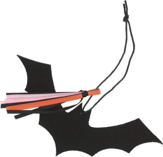Rico Design Filzhänger Fledermaus schwarz für Halloween, Höhe: 14,5 cm, Breite: 6,3 cm - Bild 1