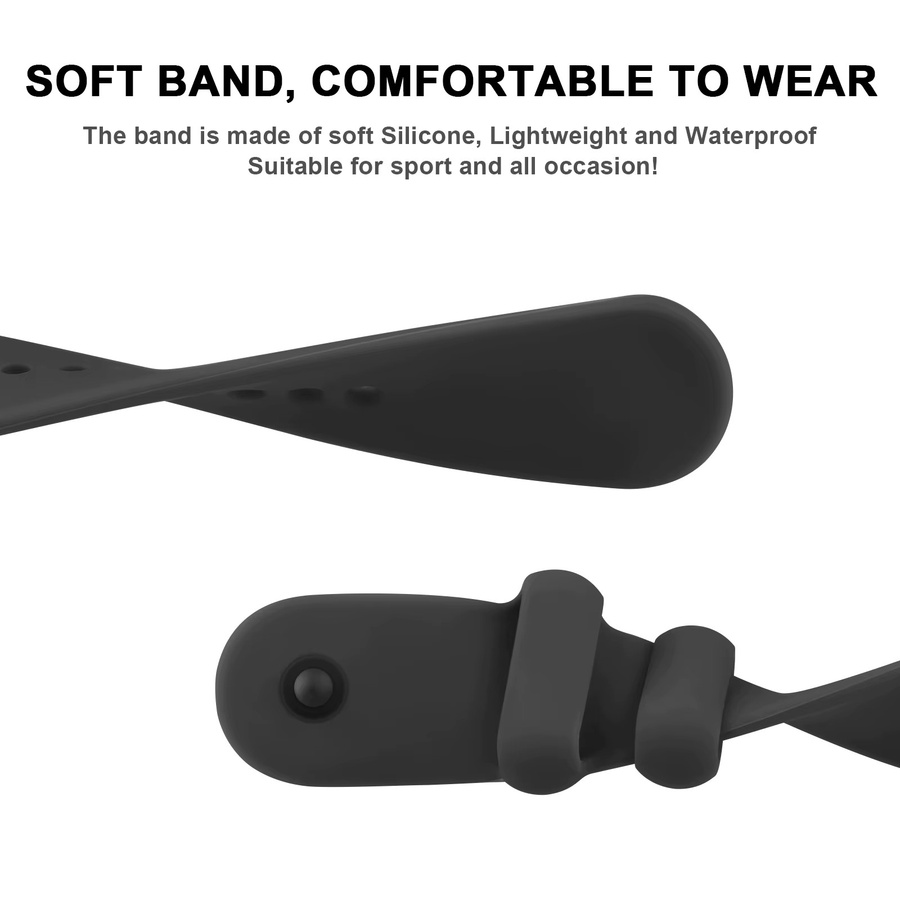 Xiaomi Uhrenarmband Silikon, Schwarz, Unisex - Bild 5