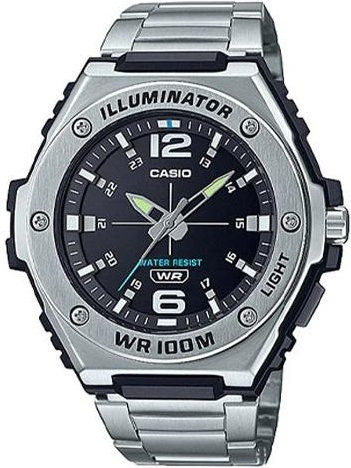 Casio Armbanduhr Edelstahl, Quarz, Schwarz, Herren - Bild 1