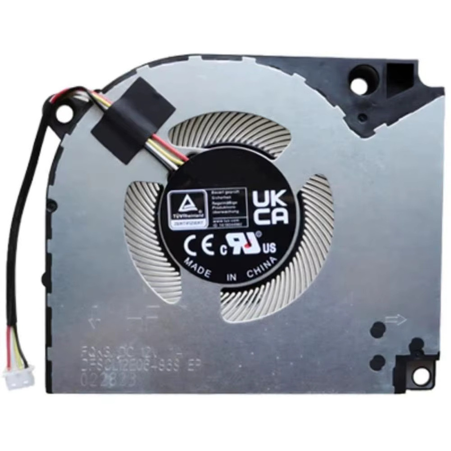 RTDPART Laptop CPU GPU Lüfter für DFSCL12E16486S EP FQNW und DFSCL12E06486S EP FQNX, 4-Pin, DC 12V 1A, Schwarz - Bild 3