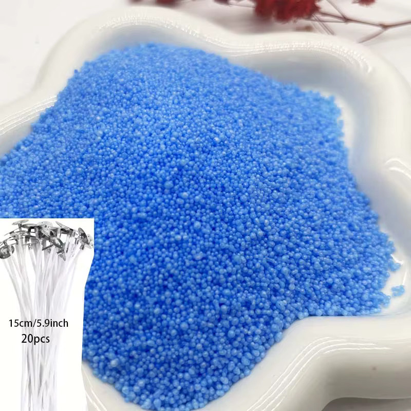 Bunte Perlenkerze aus Sandwachs mit 5 Kerzendochten, 50 g, Multicolor und Schwarz, für deine Kerzenherstellung bei Hochzeiten oder Partys - Bild 4