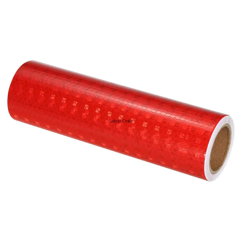 Satop Cinta Reflektierendes Klebeband Rot Sicherheitswarnung Aufkleber Breite: 20 cm, Länge: 5 m - Bild 2