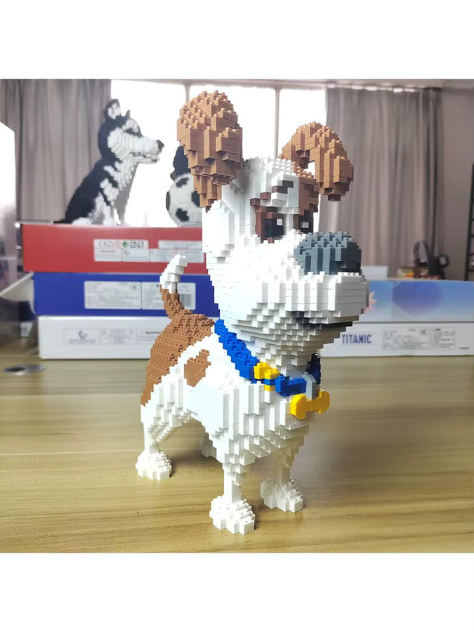 Doubuilt Jack Russell Terrier, Mikro-Bausteine, Hundefigur - Bild 5