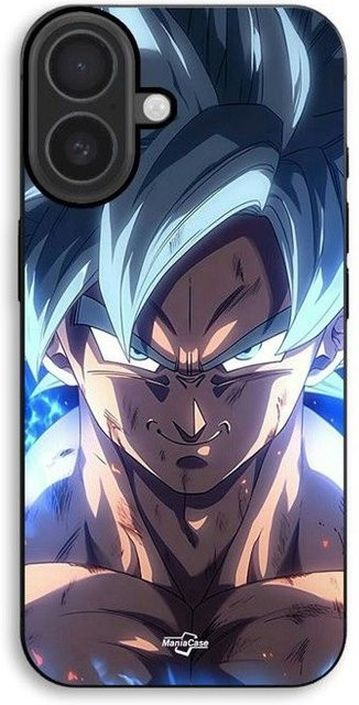 MANIACASE Handyhülle für iPhone 17 aus Silikon TPU in Schwarz mit Dragon Ball Z Design - Bild 1