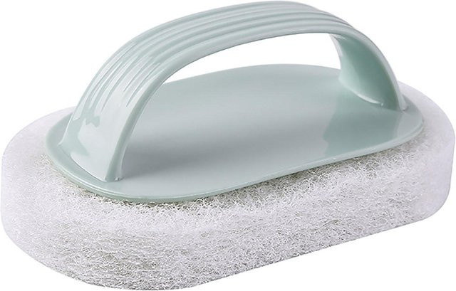 OutsideWorld Reinigungsbürste aus Melamin und Mikrofaser in Grau und Weiß zum Schrubben von Küche, Badewanne und Pool - Bild 1