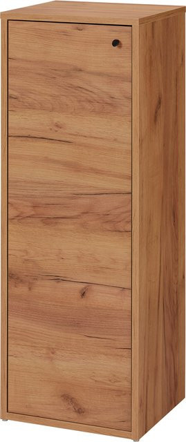 LIVARNO Hochschrank VERONA in Braun und Schwarz mit zeitlosem Design, B/T/H: 35 x 40 x 110 cm - Bild 1