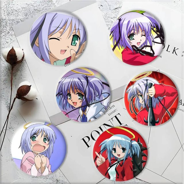 MINISO Brosche, Anime, Rund, Engel Dokuro-chan - Bild 1