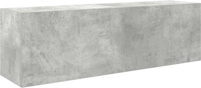 vidaXL Bad-Wandschrank in Betongrau aus Holzwerkstoff, B/T/H: 100 x 25 x 30 cm - Bild 1