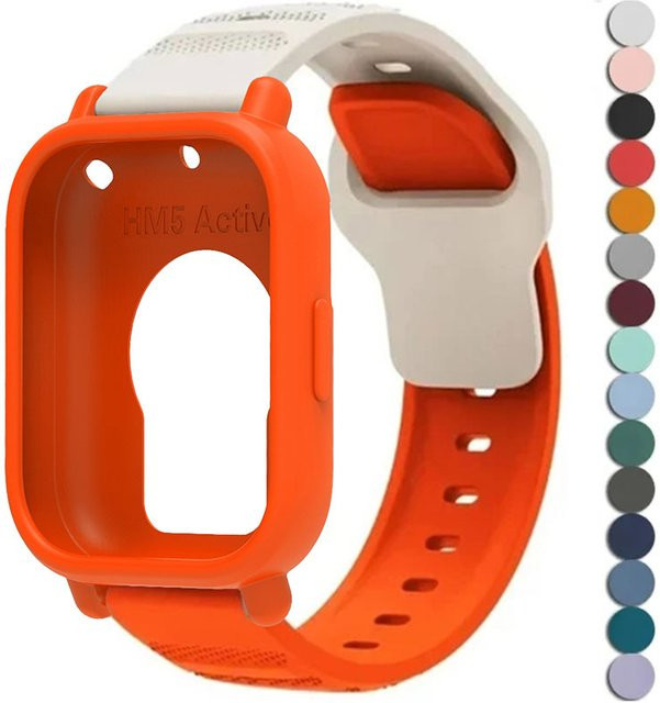 OAKCHARM Uhrenarmband Silikon, orange, Redmi Watch 5 Lite, Redmi Watch 5 - Bild 1
