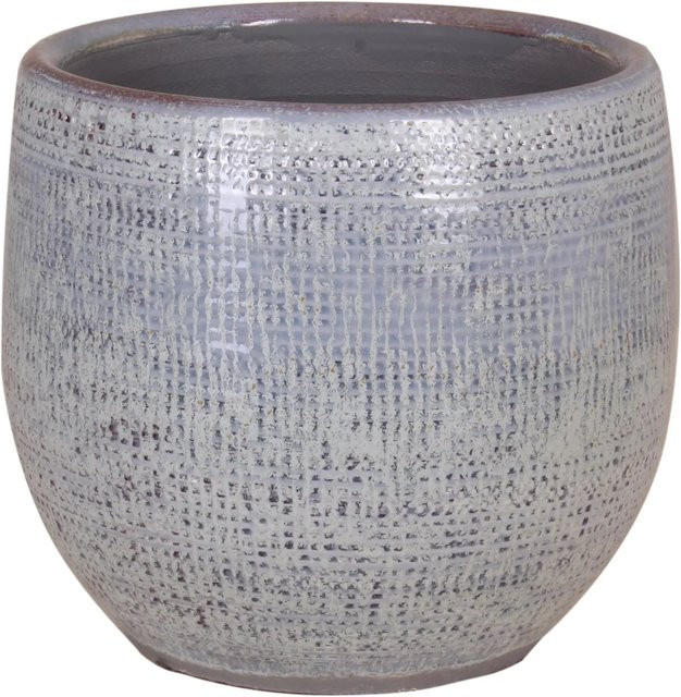 Keramik-Übertopf Roleto modern in Türkis, Durchmesser: 12 cm, Höhe: 11 cm - Bild 1