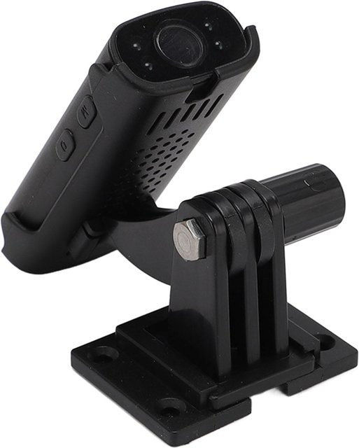 DIYelecs Action Camera 1080P Katzenhalsbandkamera mit Halterung, wiederaufladbare Haustier-Körperkamera, Schwarz - Bild 1