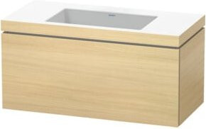 Duravit Waschtischunterschrank L-Cube c-bonded in Beige, wandhängend, mit 1 Auszug und internen Schubladen, B/T/H: 100 x 48 x 50 cm - Bild 1