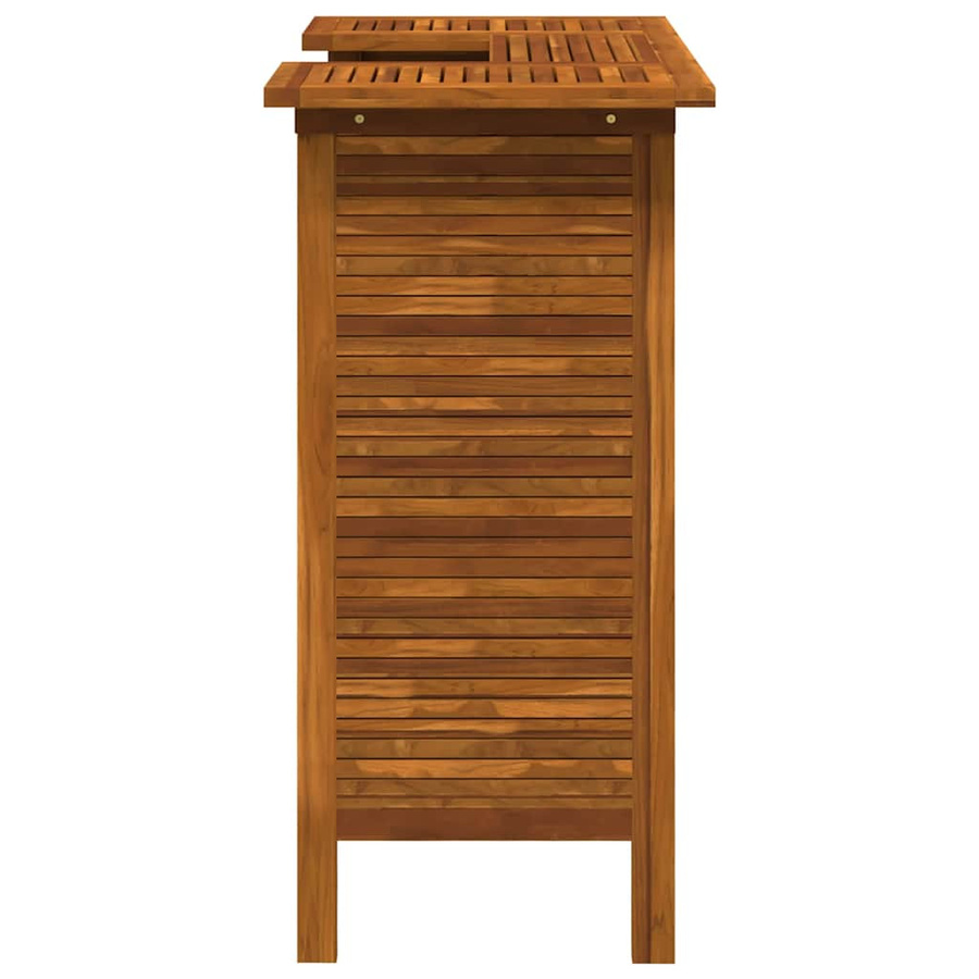 vidaXL Bartisch aus Akazien-Massivholz in Braun, B/T/H: 110 x 50 x 105 cm - Bild 3