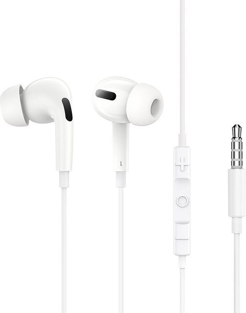 Baseus Encok H18 In-Ear Kopfhörer mit 3,5 mm Klinkenanschluss und Freisprecheinrichtung, Weiß - Bild 1