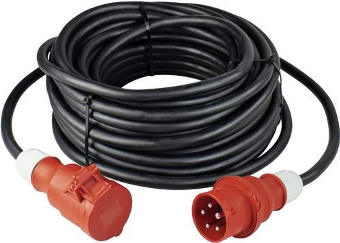 AS Schwabe CEE-Verlängerungskabel Schwarz 25 m, 16 A, IP44, H07RN-F 5G 2,5 mm² - Bild 2