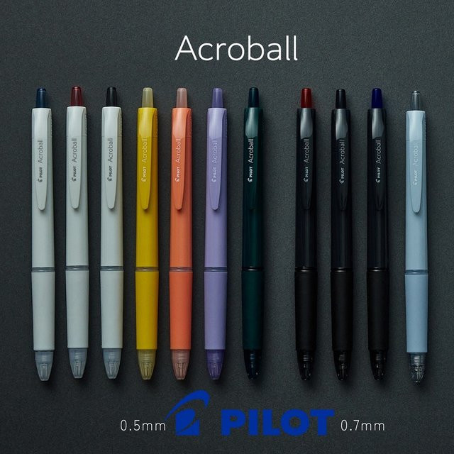 Pilot Japan Acro Kugelschreiber in verschiedenen Farben mit 0,5 mm und 0,7 mm Stiftspitze - Bild 1