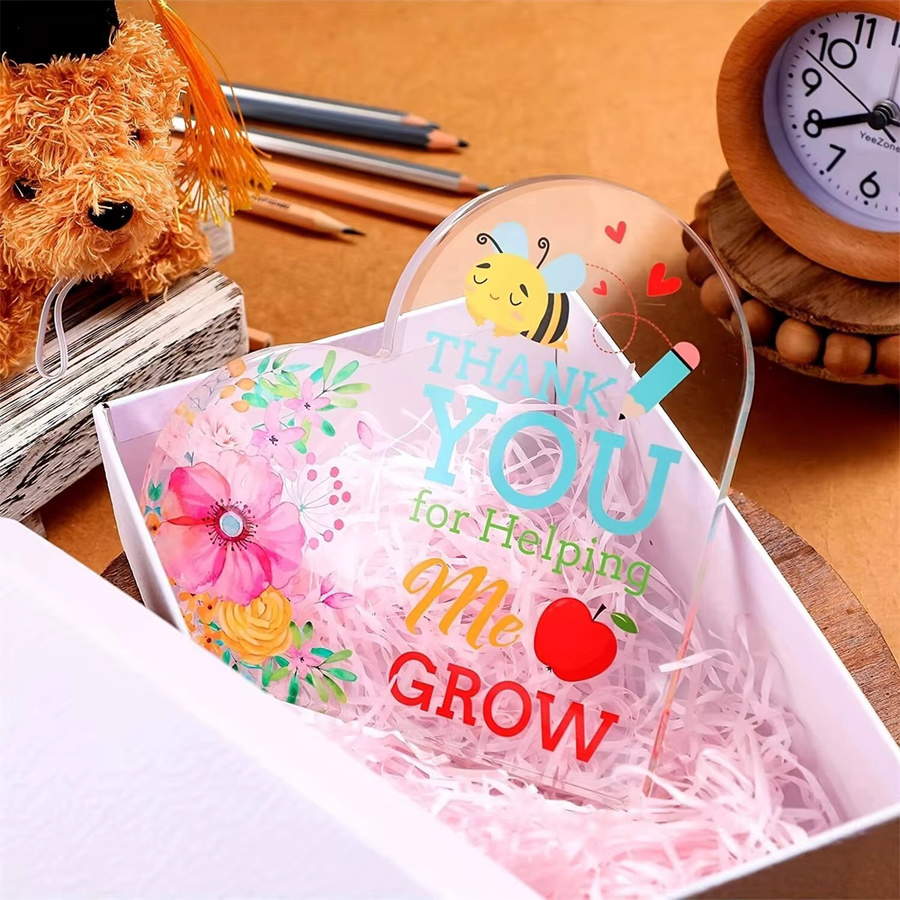 Transparentes Acryl-Briefkopf-Set als Geschenk für Lehrerinnen und Krankenschwestern - Bild 2