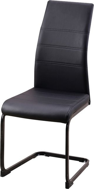 HTI-Living Schwingstuhl SallyP PU in Schwarz mit Kunstleder und Metallgestell - Bild 1