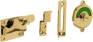 Intersteel WC-Riegel flach in Schwarz oder Gold - Bild 1