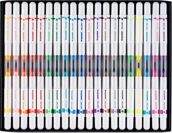 Bruynzeel Twin Point Filzstifte in Multicolour, 20er Set