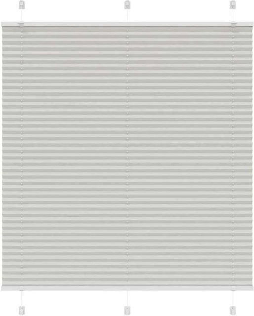 vidaXL Plissee Hellgrau aus Polyester, semi-transparent, Breite: 115 cm, Höhe: 150 cm - Bild 1