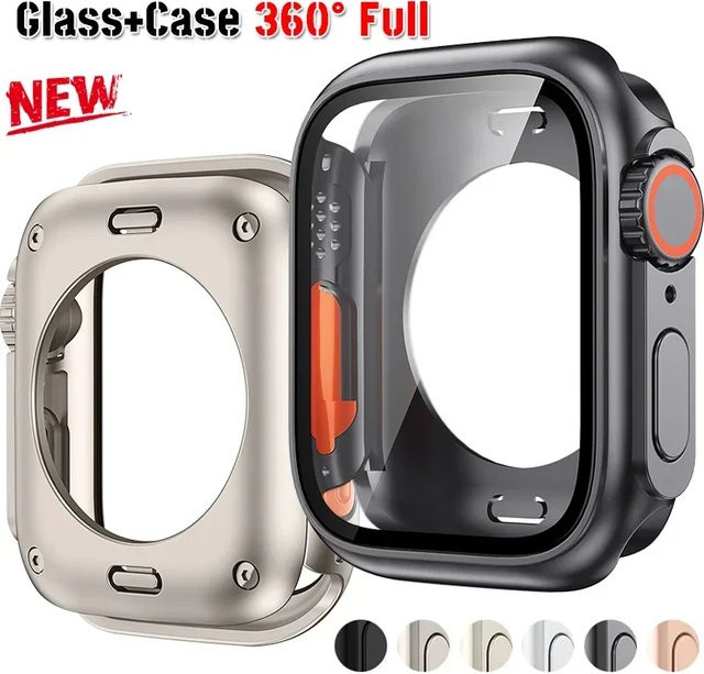 OAKCHARM Vollschutz-Hülle für Apple Watch, Silber, Unisex - Bild 1