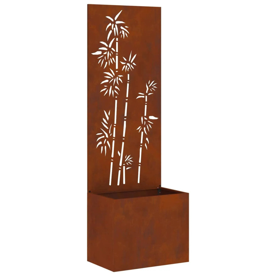 vidaXL Garten Sichtschutz Paravent aus Stahl in Rost-Optik, Farbe: Braun, B/H: 50 x 140 cm - Bild 2