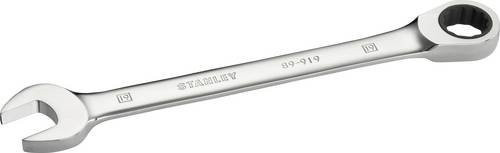 Stanley Ringmaulschlüssel mit Ratsche in Silber, Schlüsselweite: 19 mm - Bild 1