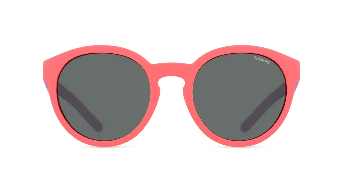 Polaroid PLD 8019/S Kinder-Sonnenbrille, Vollrand, Rund, Kunststoff, Pink - Bild 1
