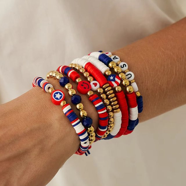 Ingemark Kettenarmband, Keramik, Bunt, Damen, Vintage - Bild 1