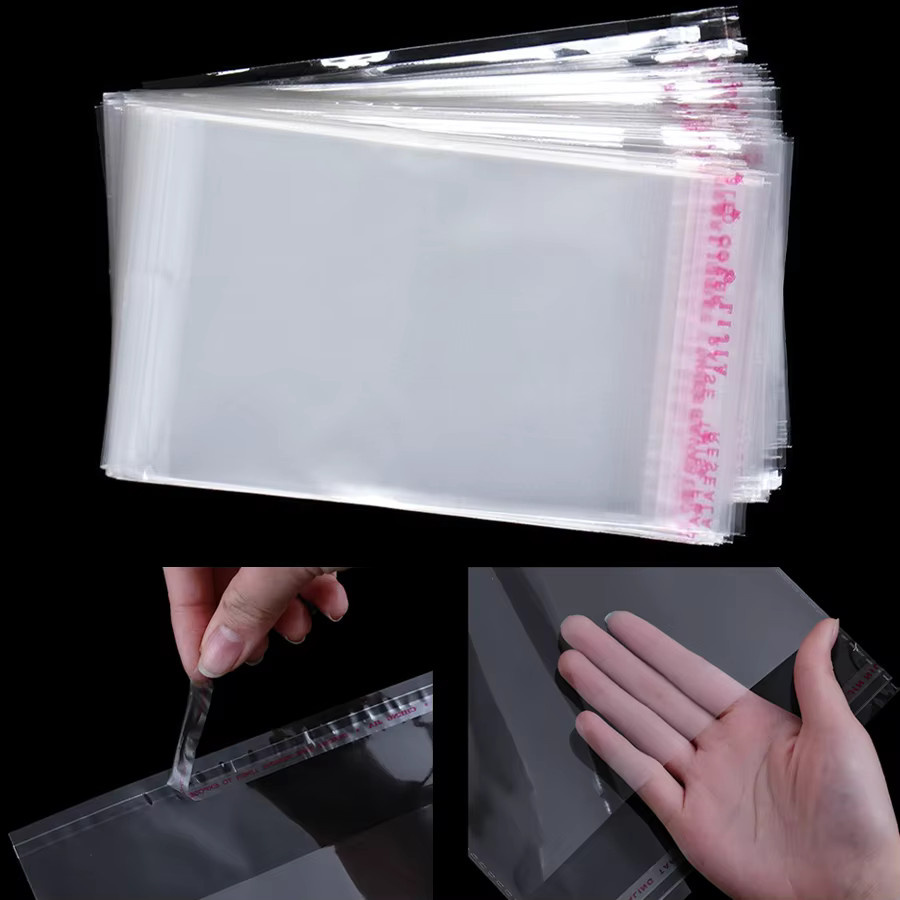 50 Stück transparente selbstdichtende OPP-Beutel aus Kunststoff von XJM zur Verpackung von Kleidung, Accessoires und Snacks - Bild 4