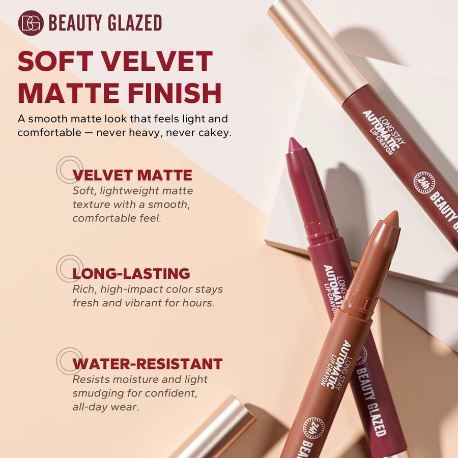 Beauty Glazed Lippenstift, 12 Farben, Matt, Unisex - Bild 5