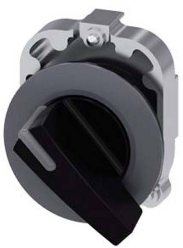Siemens Knebelschalter Schwarz 1 x 90 Grad Flush-Ausführung aus Metall - Bild 1