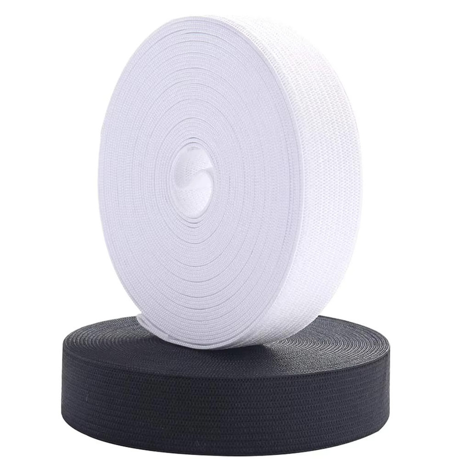 Elastisches Gummiband Schwarz 15 mm Breite 40 m Rolle für DIY Handwerk und Nähen - Bild 2