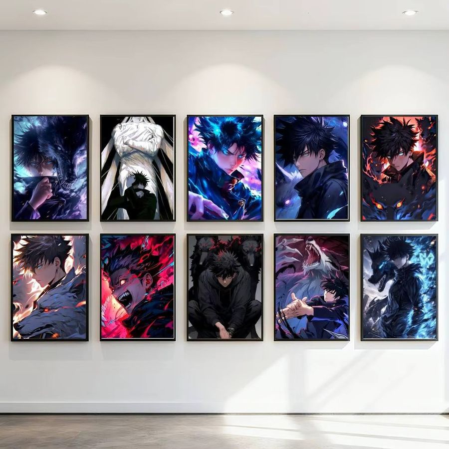 Kayou Fushiguro Megumi Poster Kunstdruck im Anime-Stil, Mehrfarbig, B: 15,0 cm, H: 10,0 cm - Bild 2