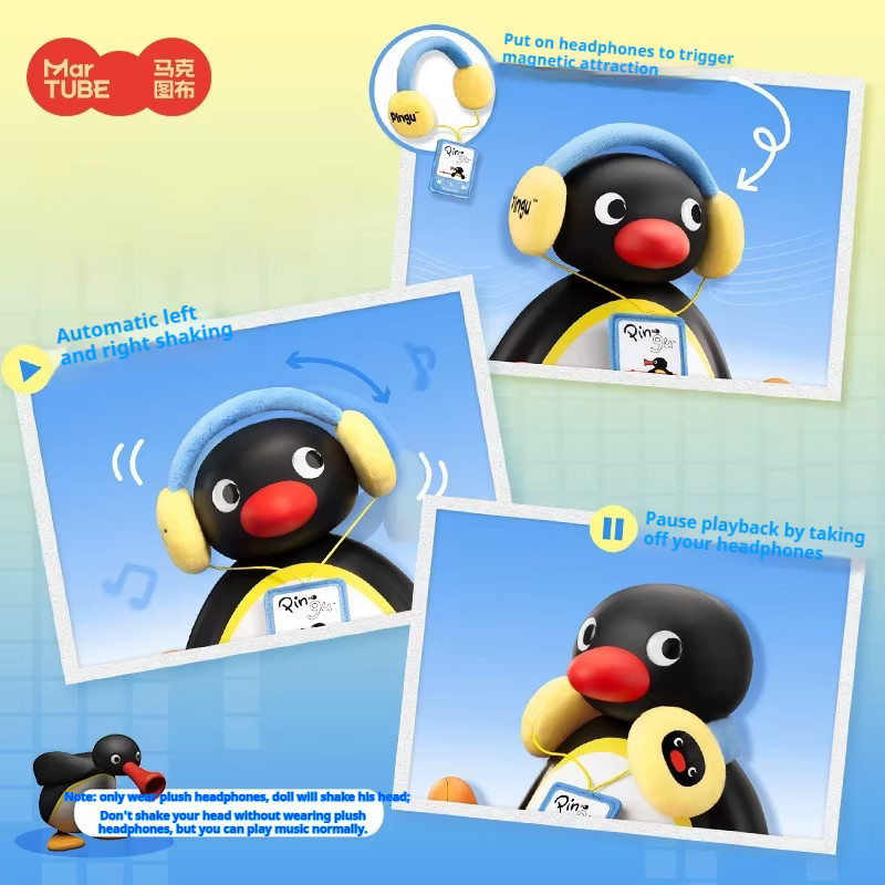 Bandai Pinguin Bluetooth Mini Lautsprecher Tragbarer Baby Lautsprecher in Multicolour - Bild 2