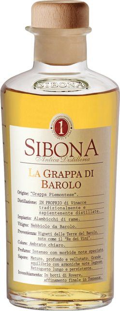 Sibona Grappa di Barolo, Italien, 40% Vol., 0,5 l - Bild 1
