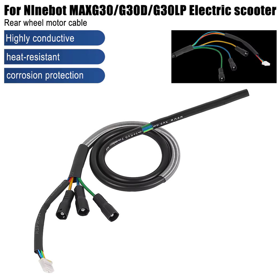 Ninebot Radmotor Draht für Ninebot MAX G30, G30D und G30LP Elektrischer Roller Motor Kabel Ersatzteil in Schwarz - Bild 2