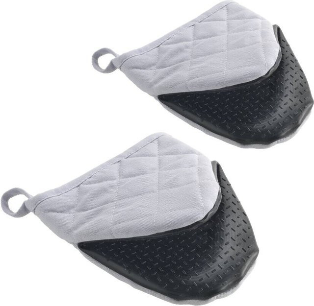 Metaltex Ofenhandschuhe aus Baumwolle in Schwarz und Grau - Bild 1