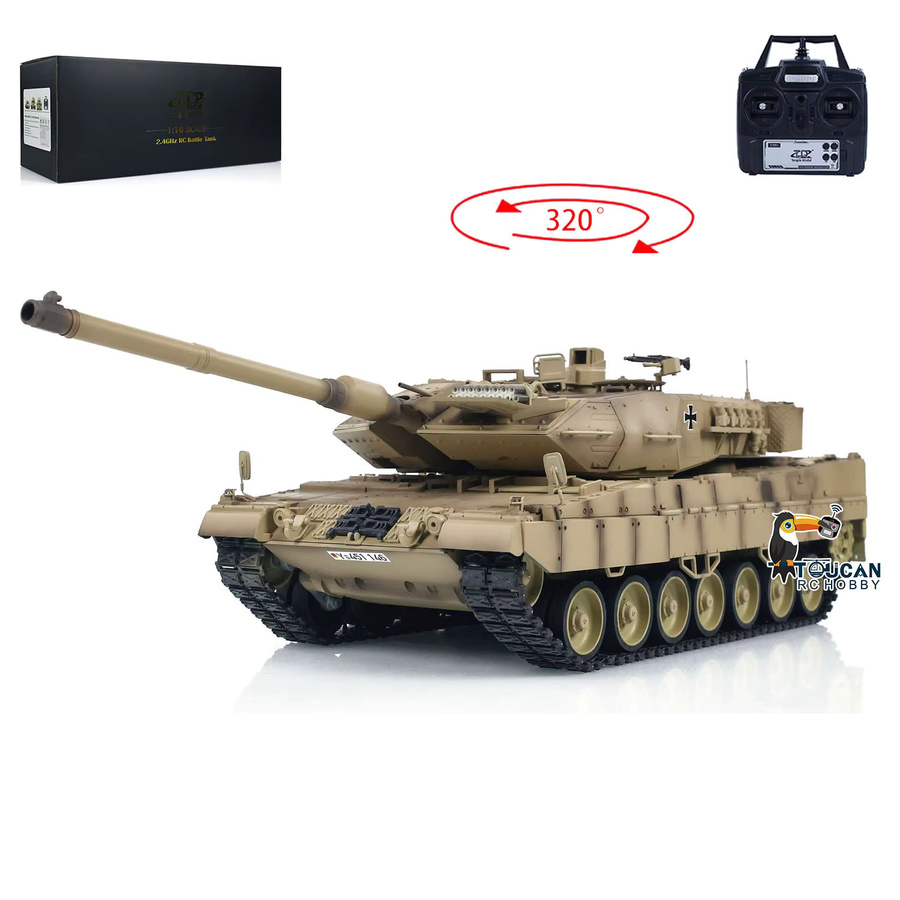 Tongde Leopard2A7 Infrarot-Kampfpanzer, RC, 1:16, Elektrischer RTR Militärpanzer - Bild 3