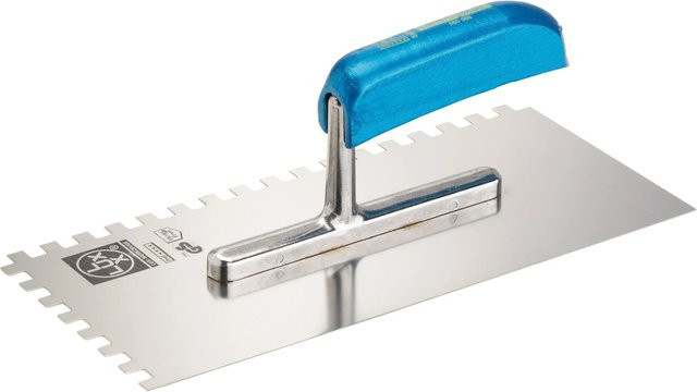LUX-TOOLS Glättekelle aus rostfreiem Edelstahl in Silber, 8 mm x 8 mm Classic - Bild 1