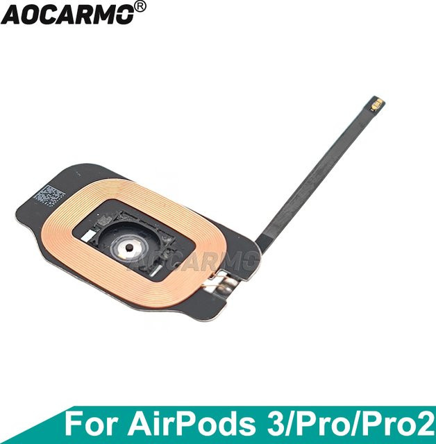 Aocarmo MagSafe Ladehülle für Apple AirPods 3 und Pro A2190 in Schwarz mit Knopf - Bild 1
