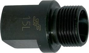 Riegler Vormontagestutzen für Edelstahl-Schneidringverschraubung, M16x1,5, Schwarz - Bild 1