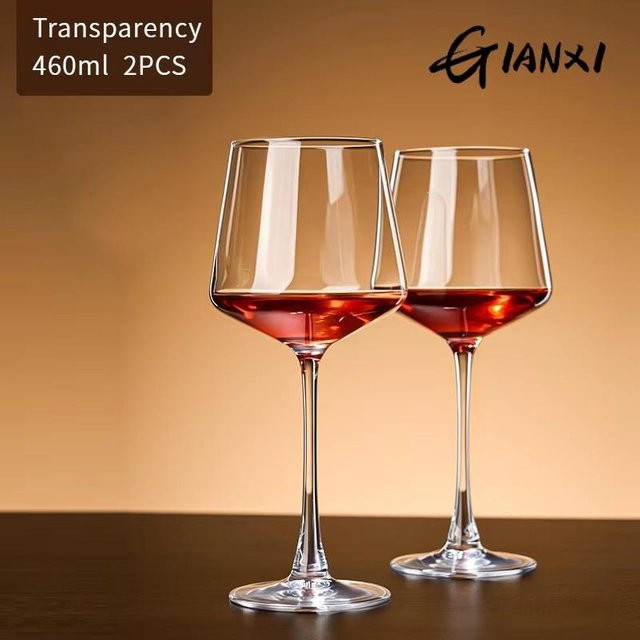 GIANXI Burgunder-Weinglas aus transparentem Kristallglas, 460 ml - Bild 1