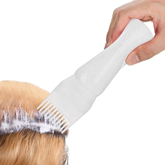 Wurzelkamm-Applikatorflasche mit Skala für Haarfärbemittel, Unisex - Bild 1