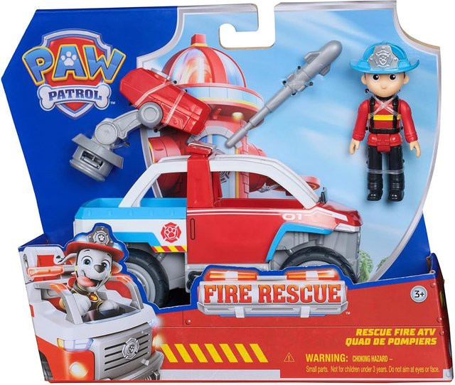 Paw Patrol Fire Rescue Ryder Chase Marshall Rocky Zuma Rubble Skye, Actionfigur, ab 3 Jahren - Bild 1
