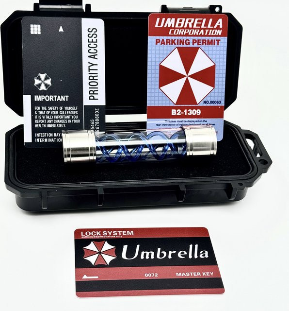 Bandai Resident Evil T-Virus-Probenflaschenmodellspielzeug, Rot, Kunststoff - Bild 1
